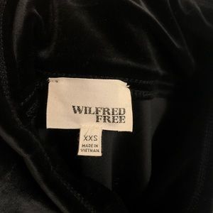 Wilfred free Velour Velvet Pencil Skirt XXS Aritzia